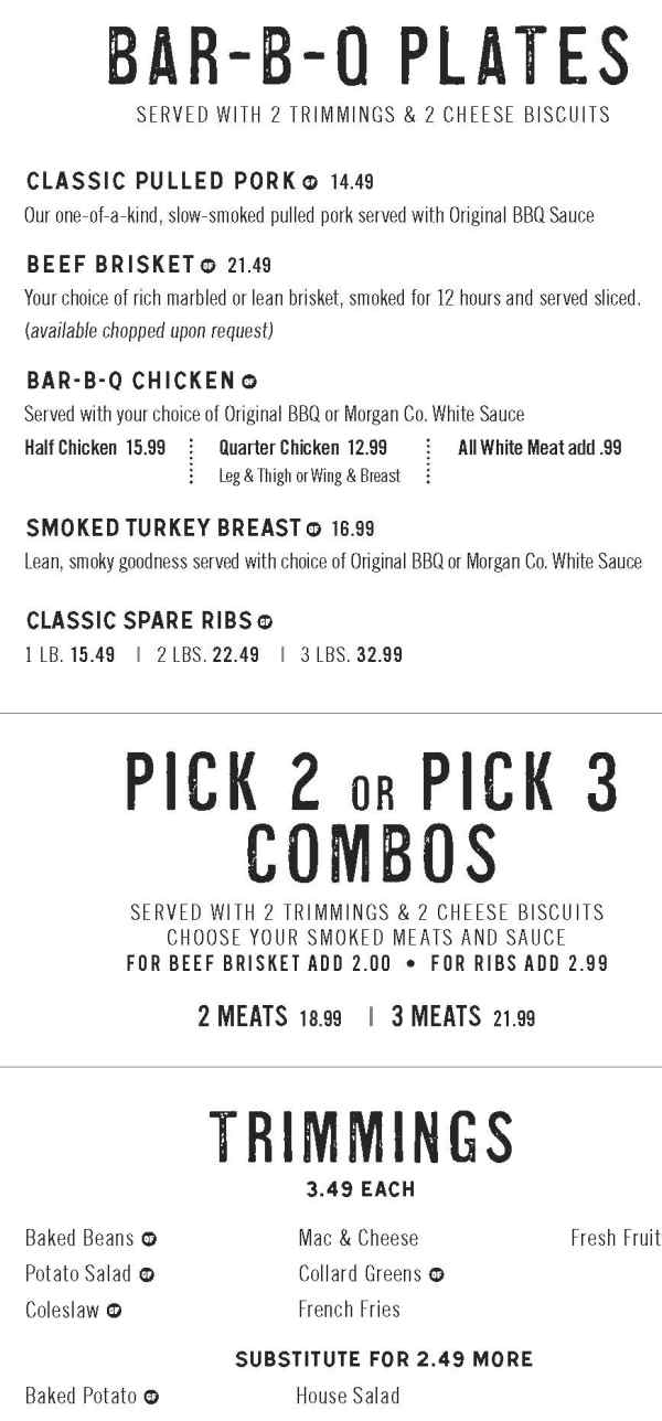 Jim 'N Nick's menu page 1