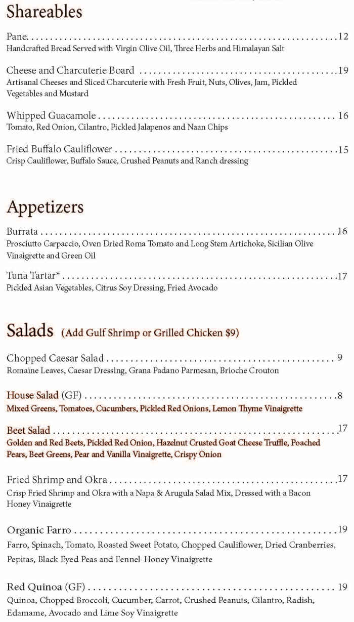 Local & Company menu page 1