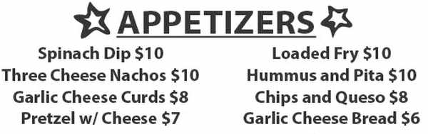 Chelsea's Corner Cafe menu page 1