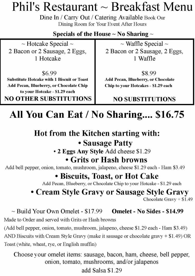 Phil's menu page 1