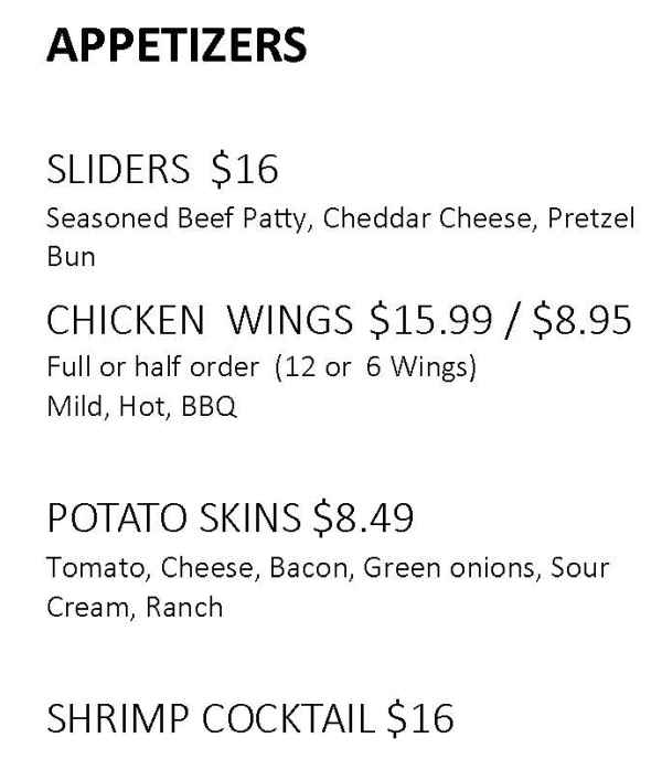 Steer 89 AZ menu page 1