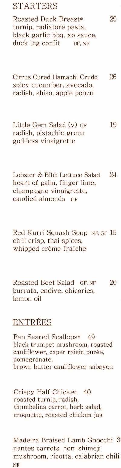 Six Peaks Grille menu page 1