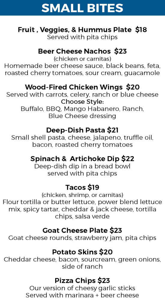 Aleworx Stateline menu page 1