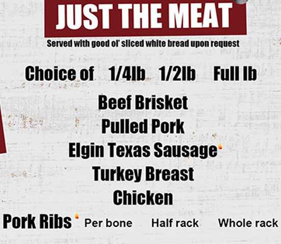 Serious Texas BBQ N menu page 1