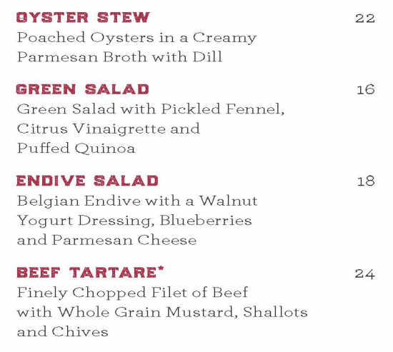 Rebellion Beachside Bar & Bistro menu page 1