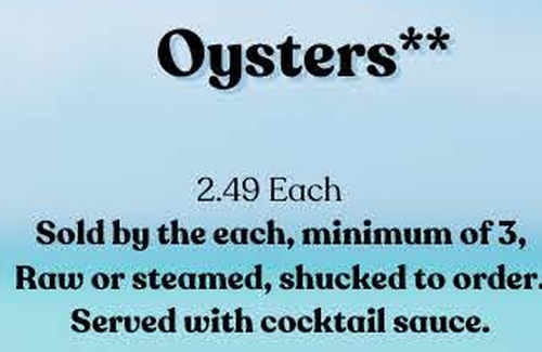 Fishlips Waterfront Bar & Grill menu page 1