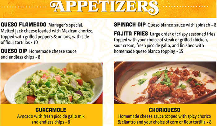 Los Dos Compadres menu page 1