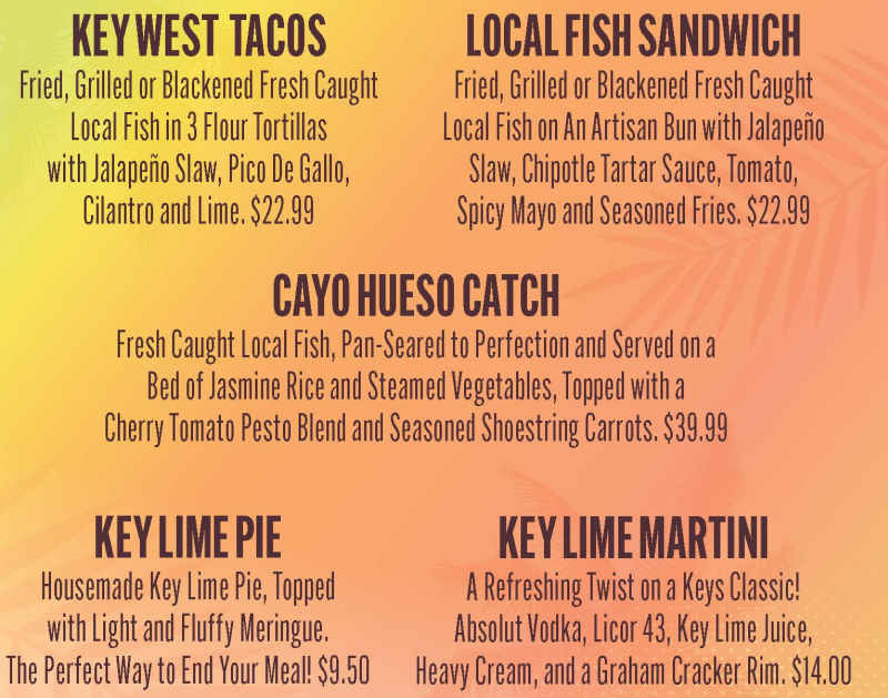 Hard Rock Cafe menu page 1