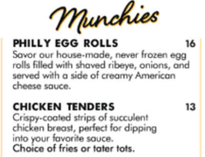 Island Dogs Bar menu page 1