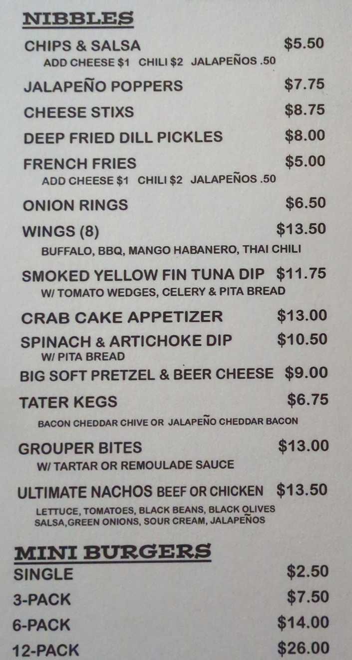 The Dock menu page 1