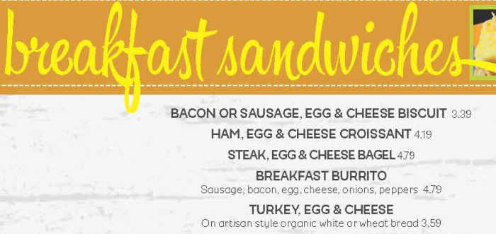 The Local Yolkal Cafe menu page 1