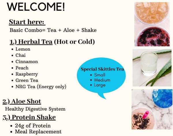 Quality Nutrition menu page 1