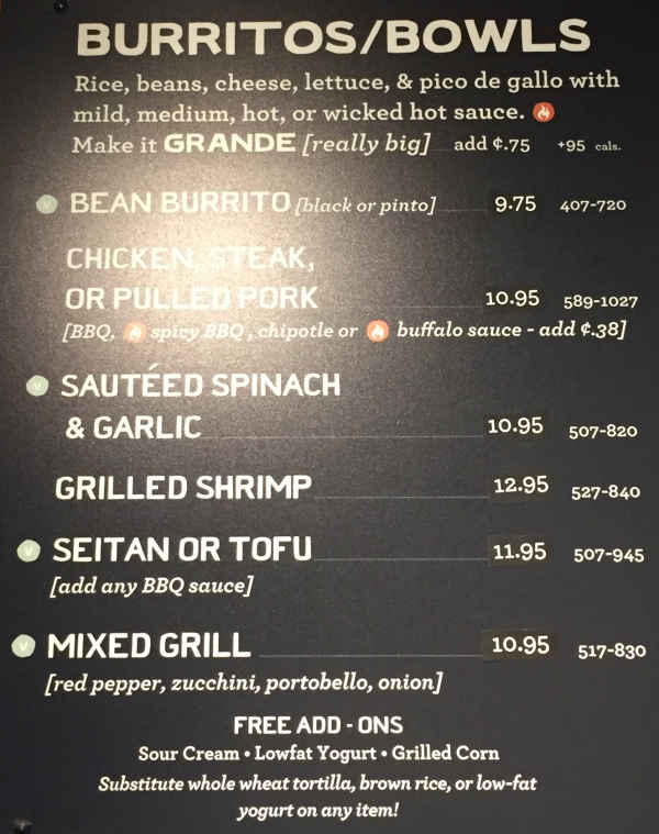 Bueno Y Sano menu page 1