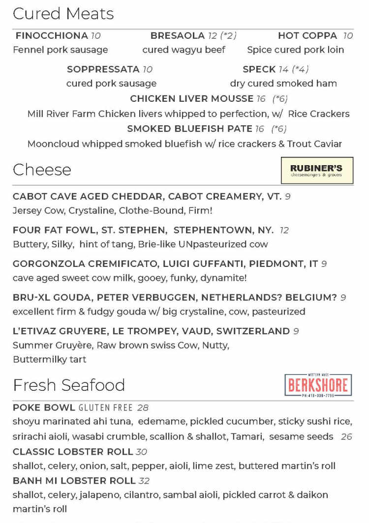 Mooncloud menu page 1