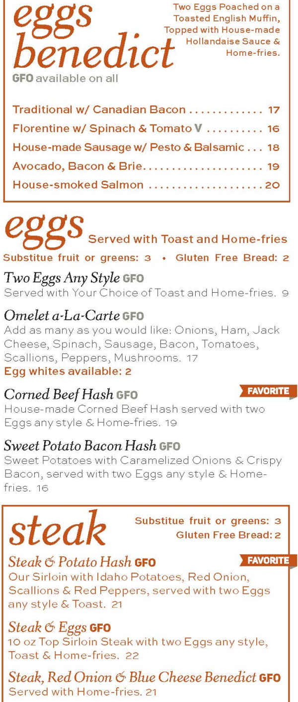 On A Roll Cafe menu page 1