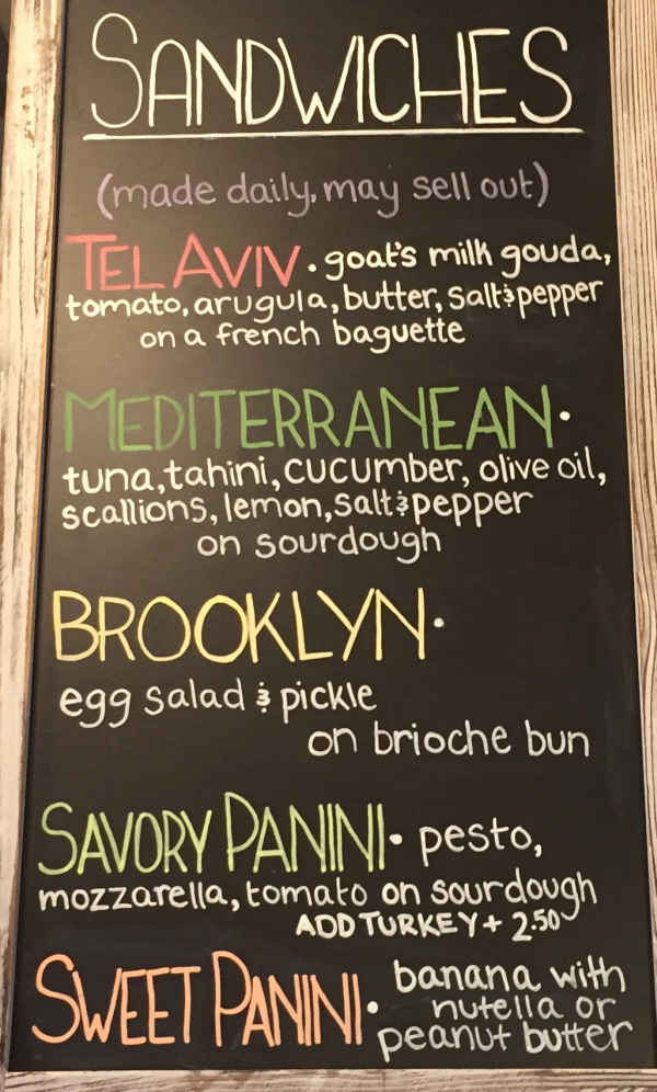 Cafe Balagan menu page 1