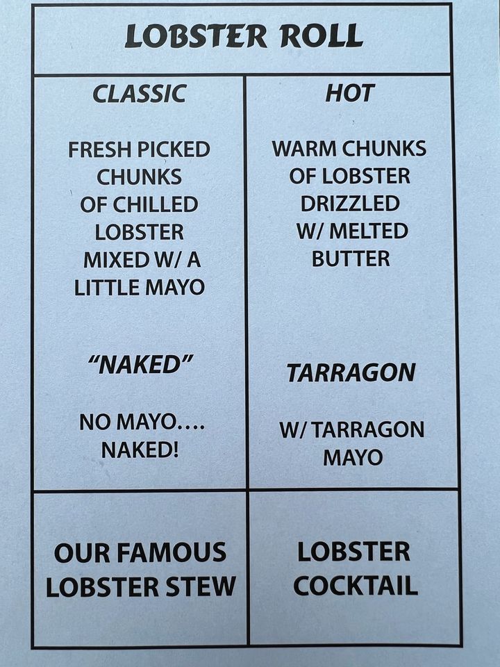 Downeast Deli & Boxed Lunch menu page 1