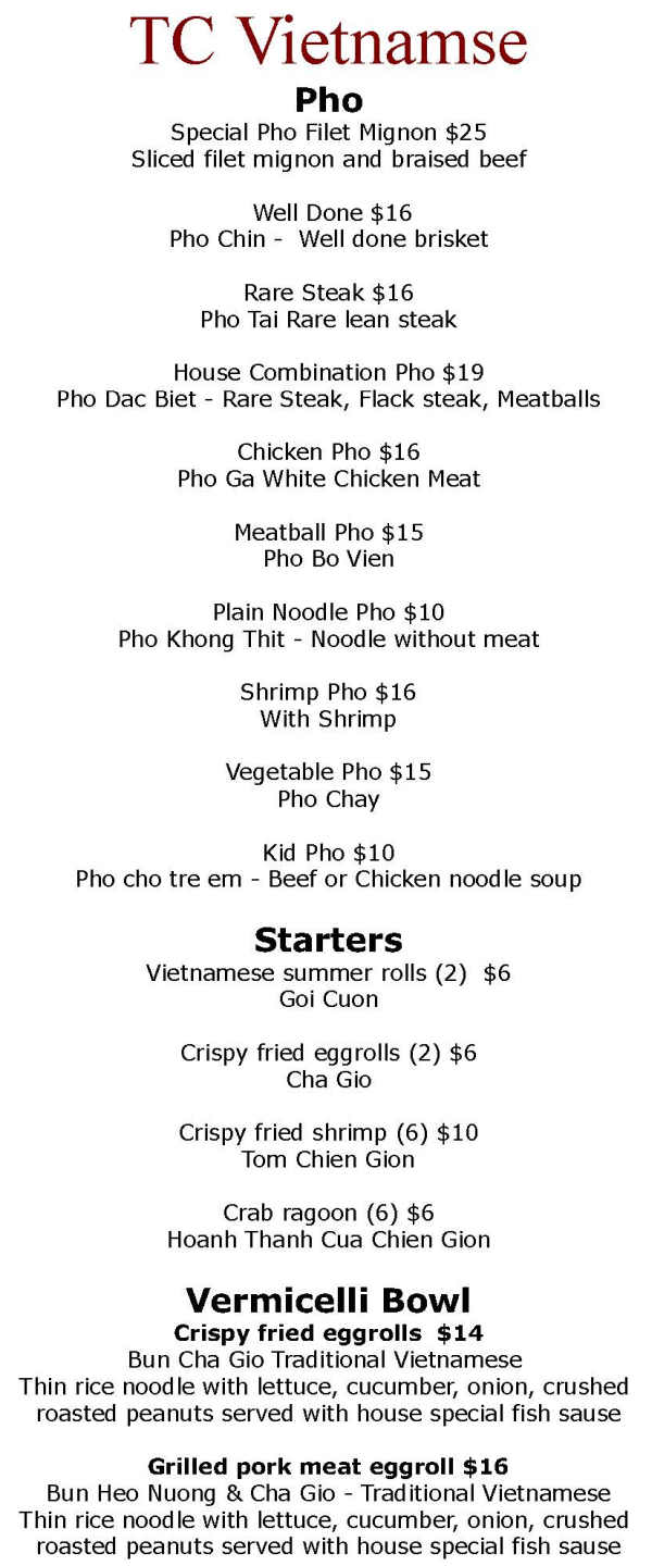 TC Vietnamese menu page 1