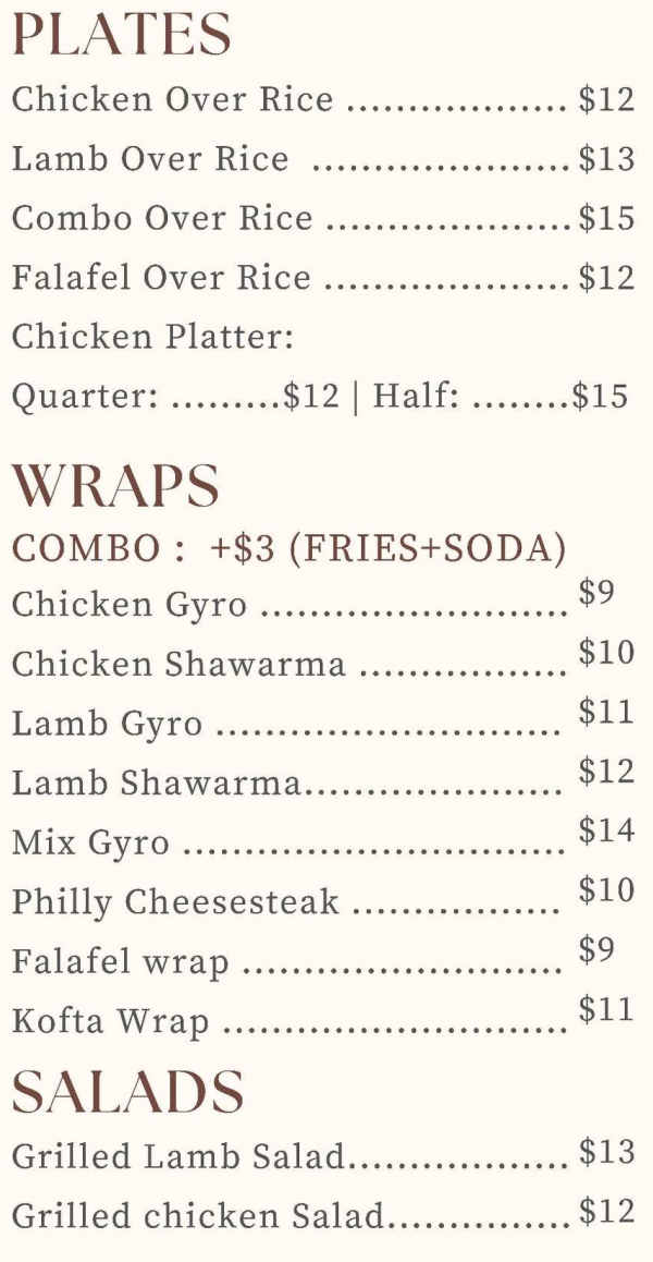 Gyro Guys menu page 1