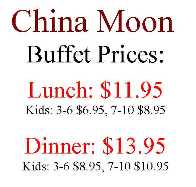 China Moon menu page 1