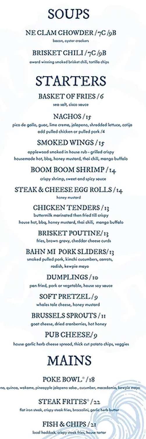 Cisco Brewers menu page 1