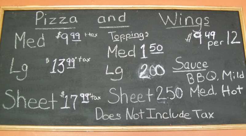 Gaetano's Pizzeria menu page 1