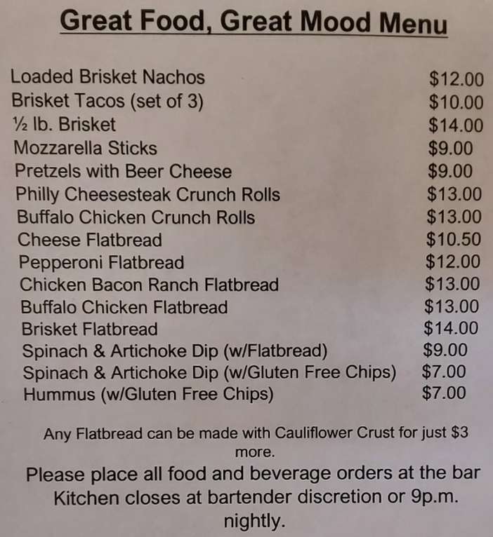 The Brick menu page 1