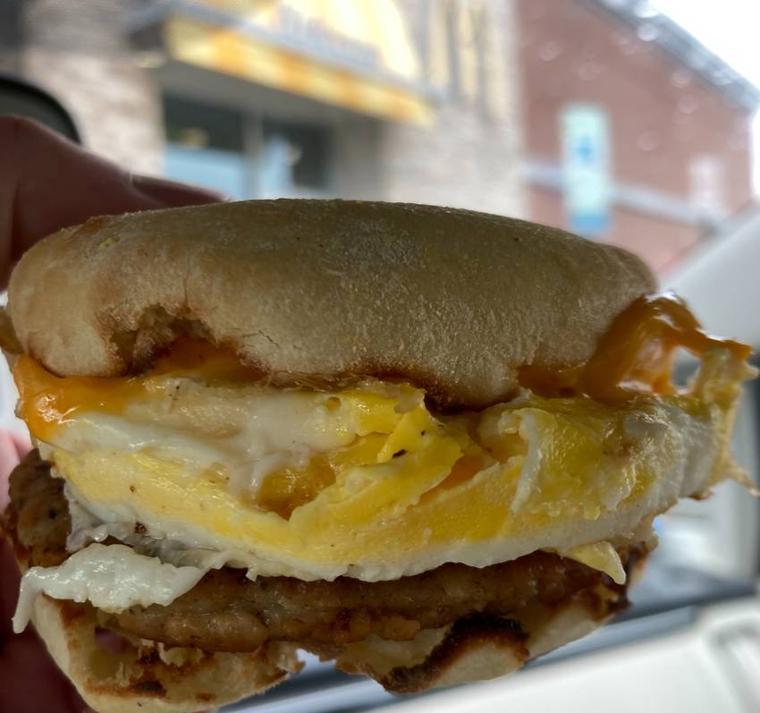 McDonald's menu page 1