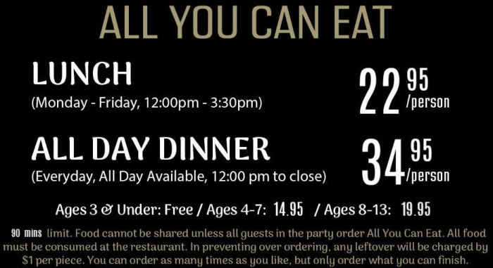 Sogo Sushi & Seafood menu page 1