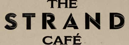 The Strand Cafe menu page 1