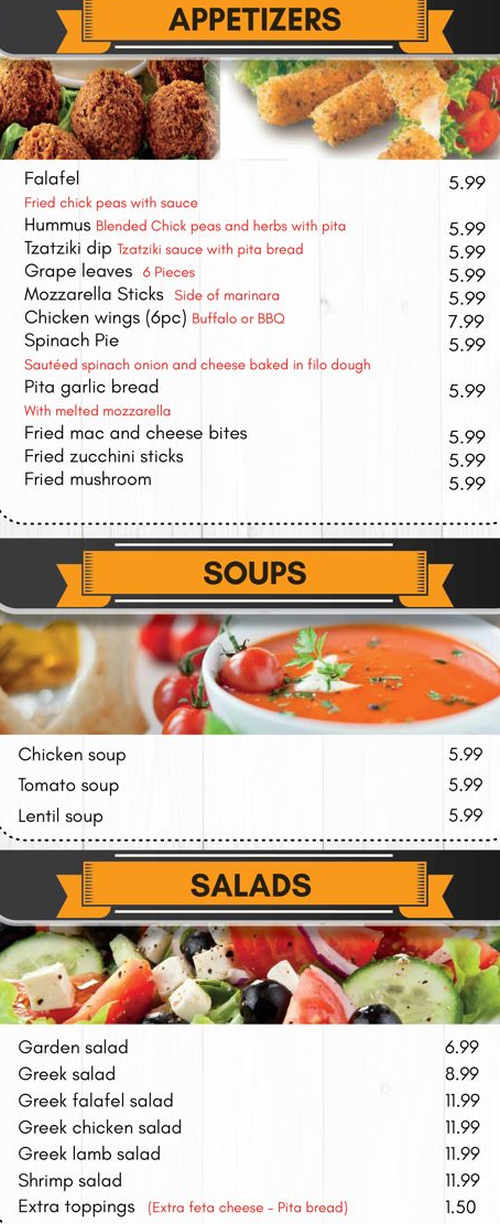 Star Mix Grill menu page 1