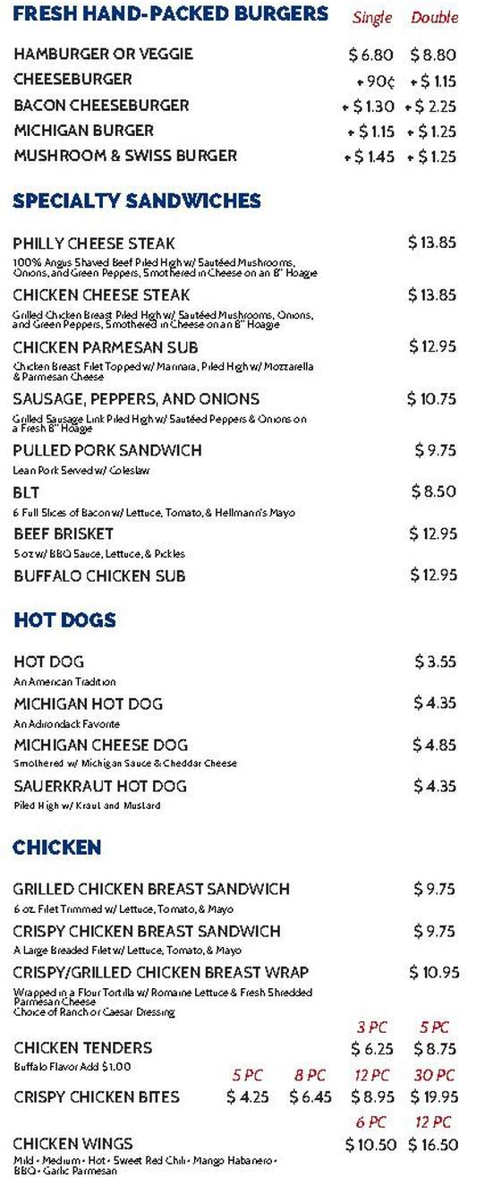 Wind-Chill Factory menu page 1