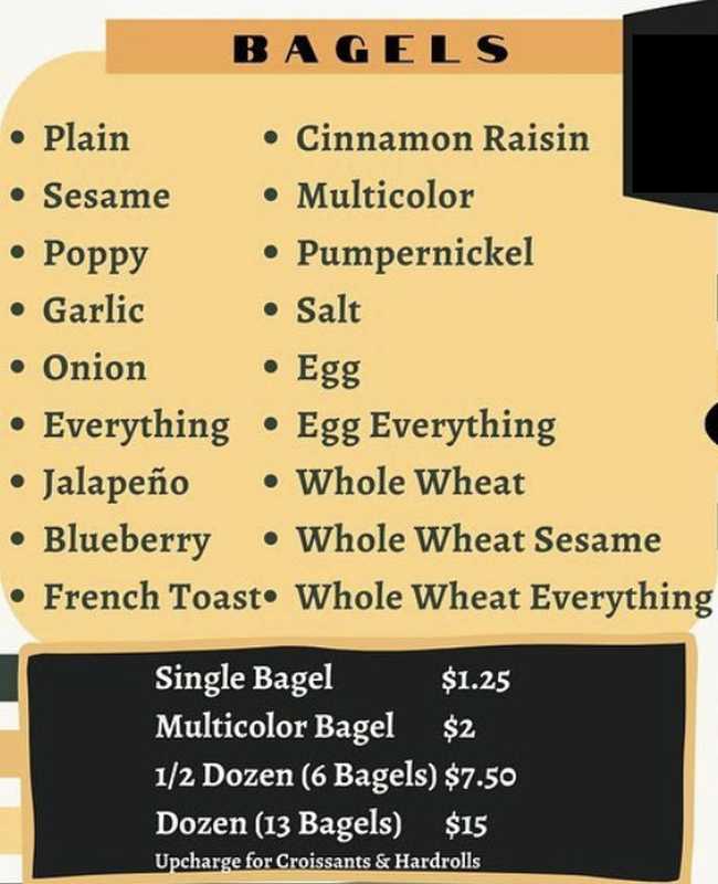 Willie’s Gourmet Cafe menu page 1