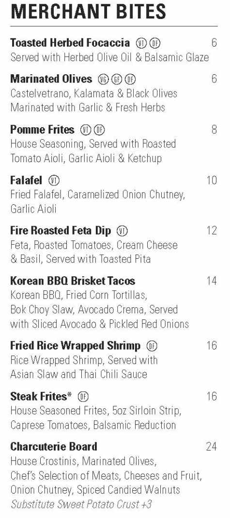 The River Merchant menu page 1