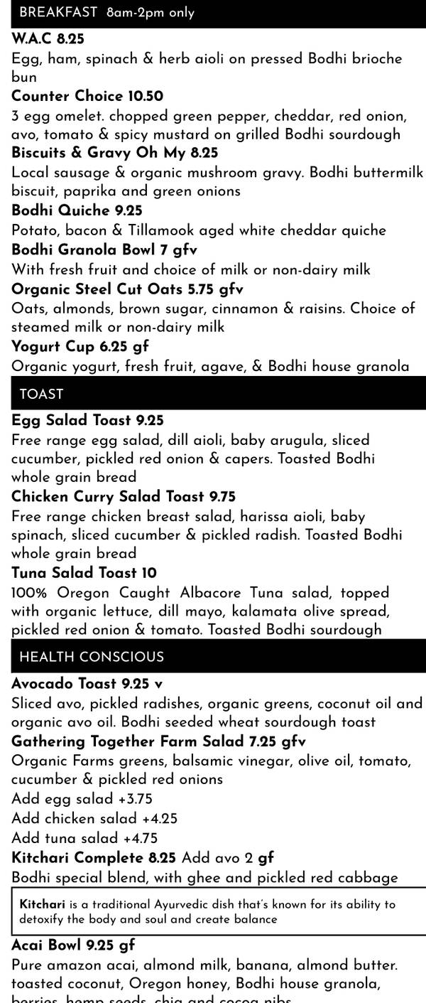 Bodhi on 2nd menu page 1