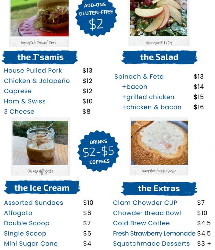 Squatchsami menu page 1