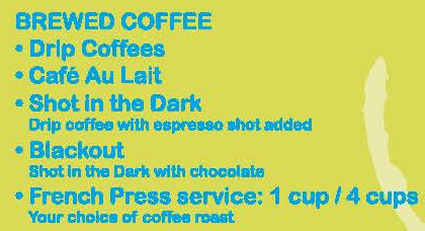 City Java menu page 1