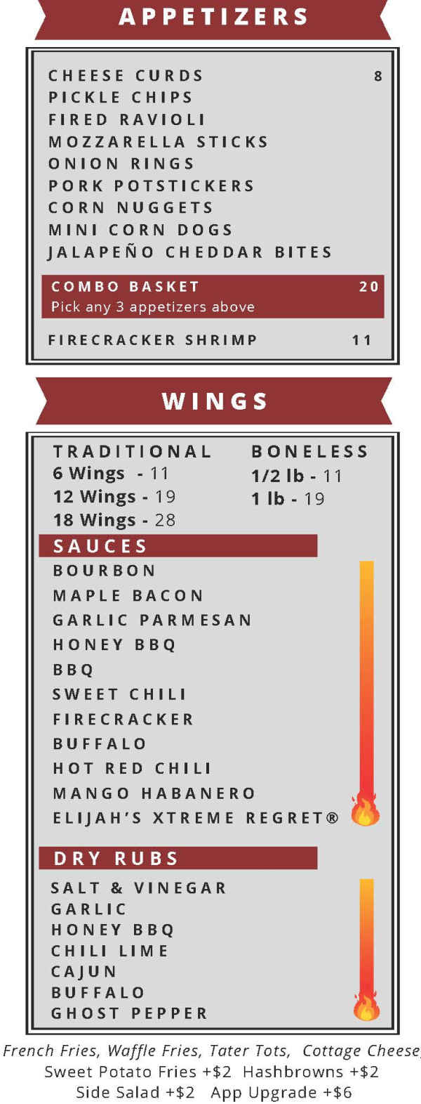 Lucky Dog Bar & Grill menu page 1