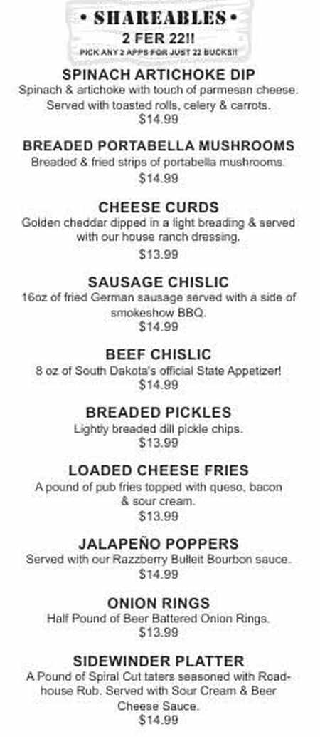 1481 Grille menu page 1