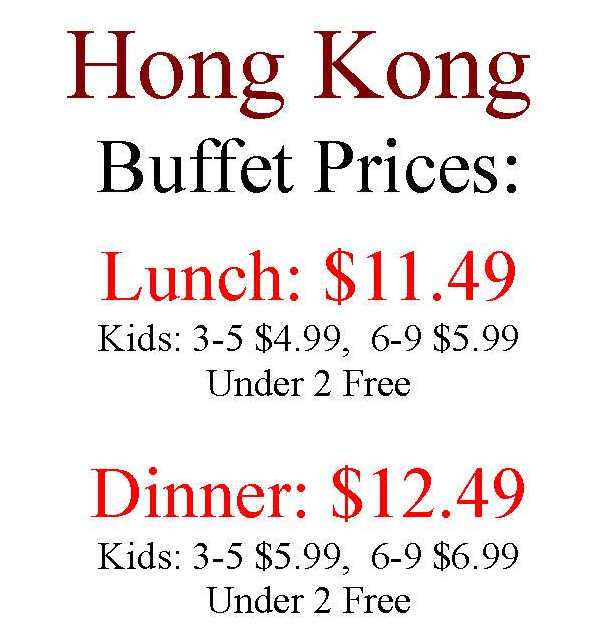 Hong Kong menu page 1