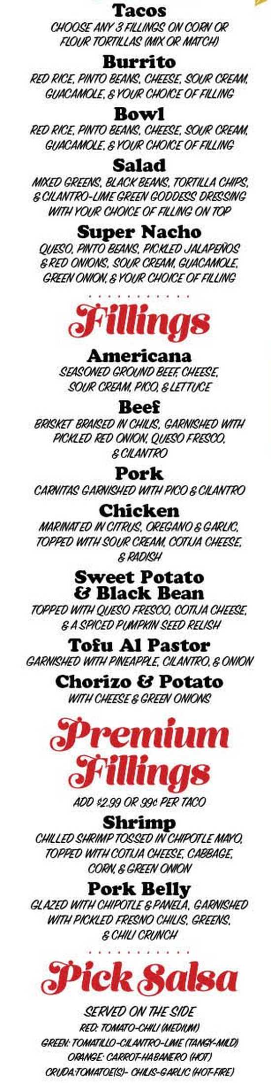 Chicano Boy menu page 1