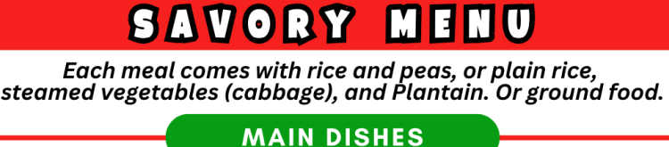 Island Flavor Jamaican Cafe menu page 1