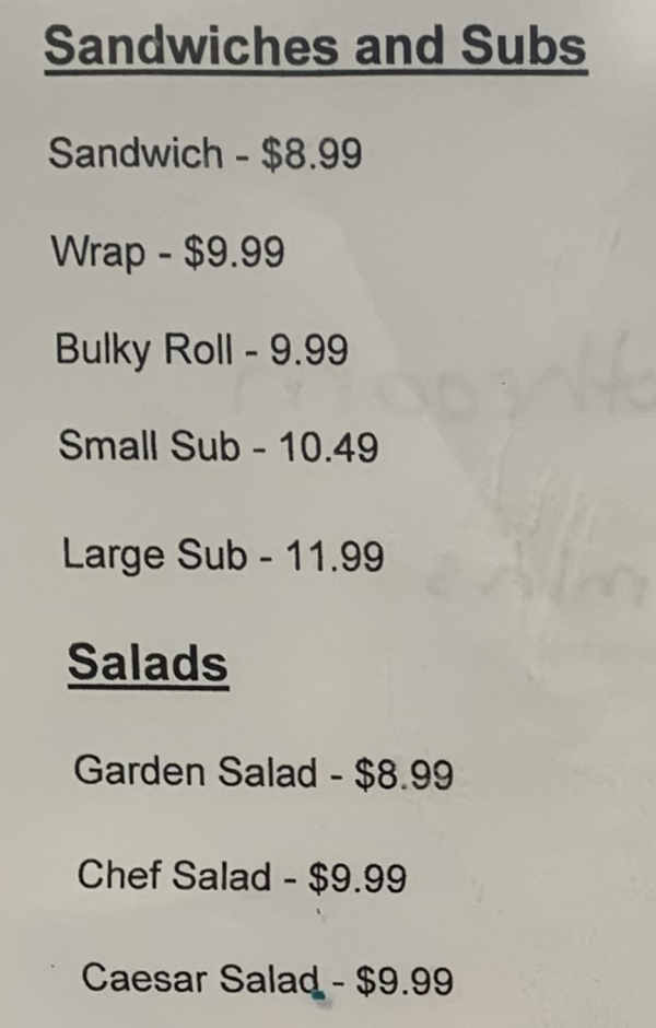 From Scratch menu page 1