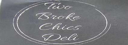 Two Broke Chics Deli logo