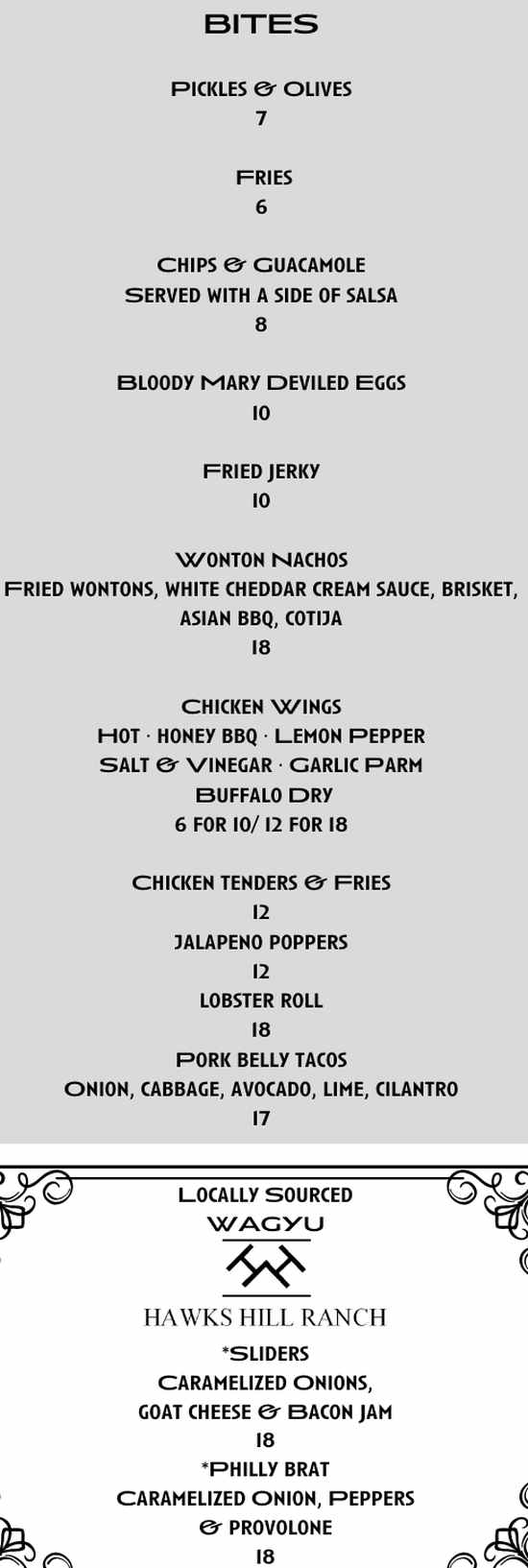 Blanca Tatanka menu page 1