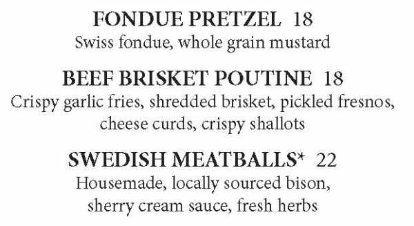 Alpenhof Lodge menu page 1