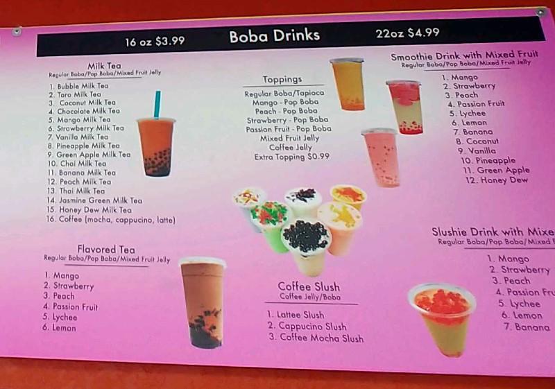 Star Shop & Gas menu page 1