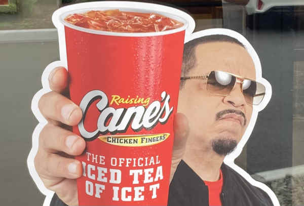 Raising Cane's menu page 1