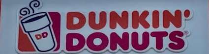 Page 1 of menu, Dunkin' Donuts Vero Beach, FL